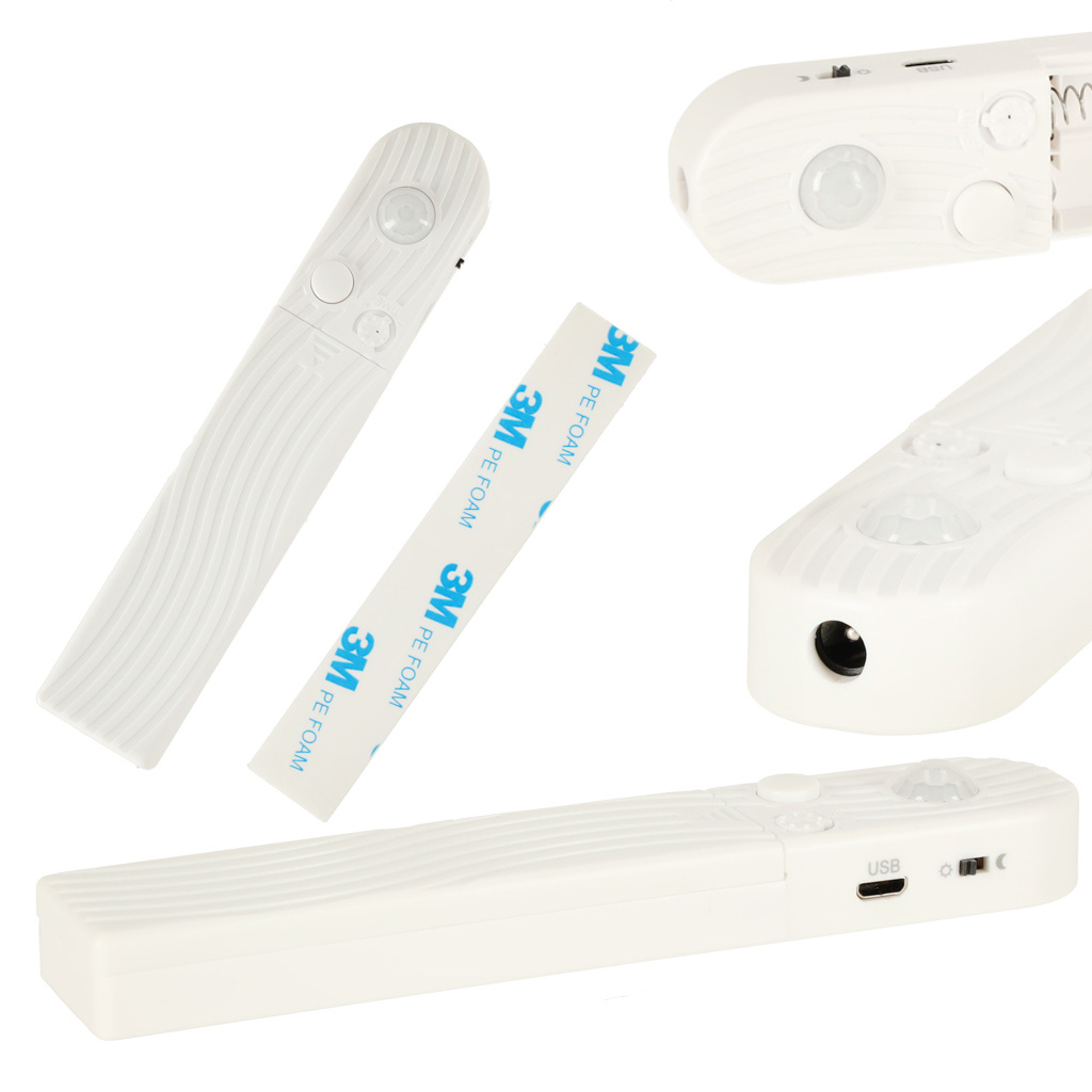 Detektor pohybu USB LED pásek 1M teplá bílá na baterie KX4943