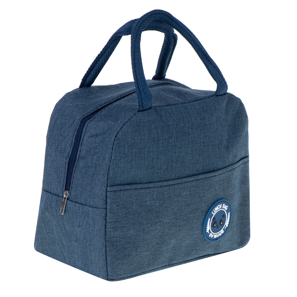 Isolierte Thermotasche Frühstück Mittagessen blau