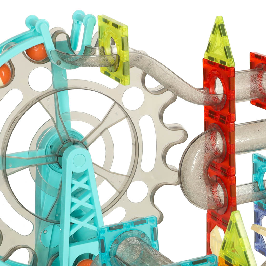 Magnetické cihly mramorová kuličková dráha se zvukem hudba 118 prvků KX4772