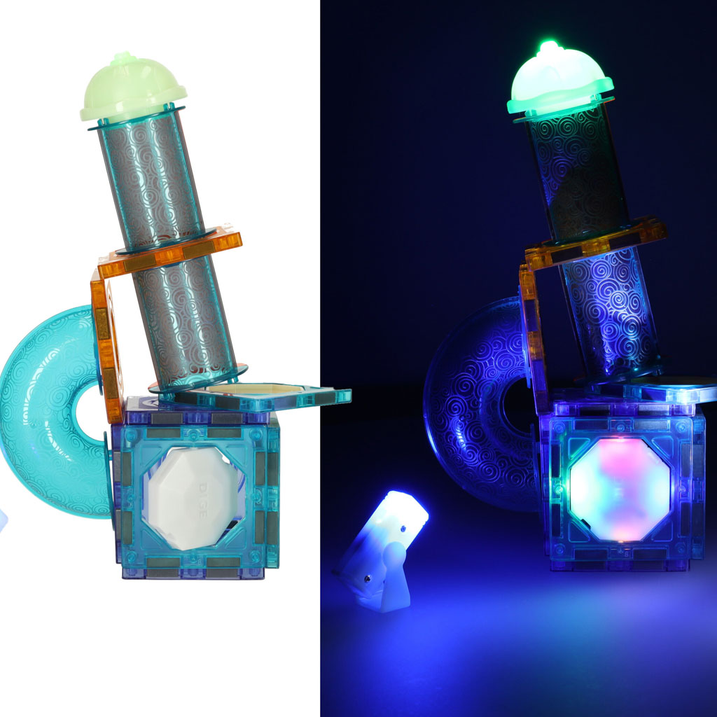 Svítící magnetická kuličková dráha 49 prvků KX5144_2