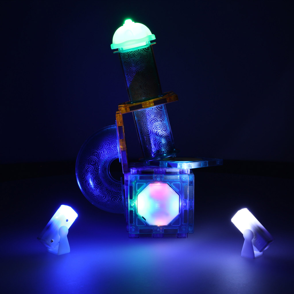 Svítící magnetická kuličková dráha 49 prvků KX5144_2