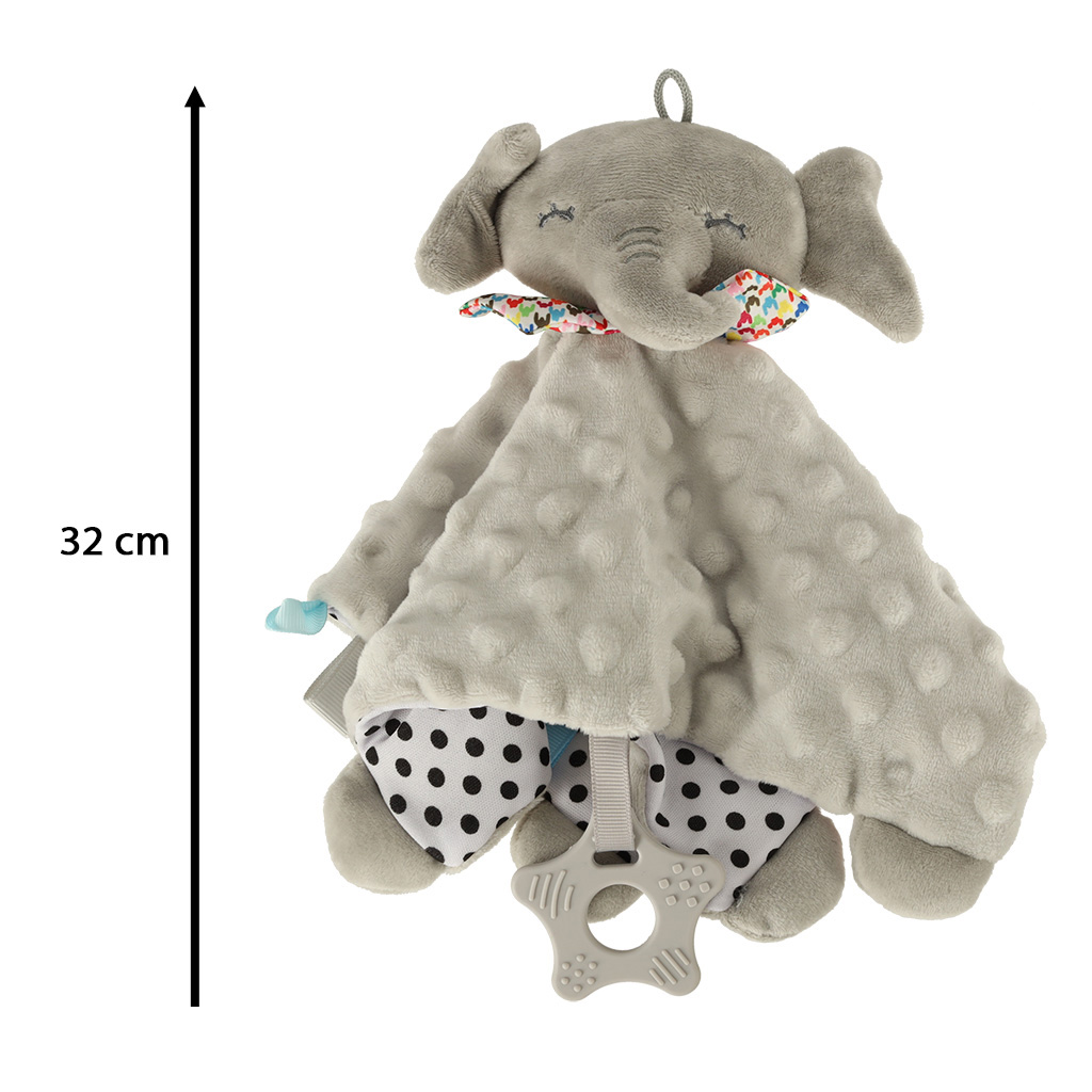Senzorický maskot šustivý tag slona KX4612
