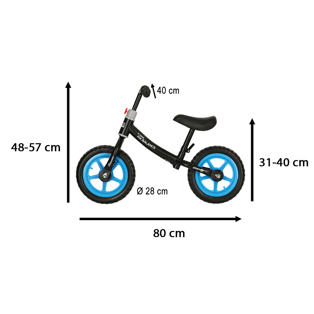 Trike Fix Balance cross-country kolo černo-modré KX4544