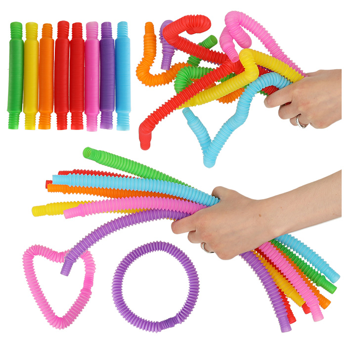 Tuby smyslové trubice natahovací vzdělávací montessori trubice 8 kusů KX4520