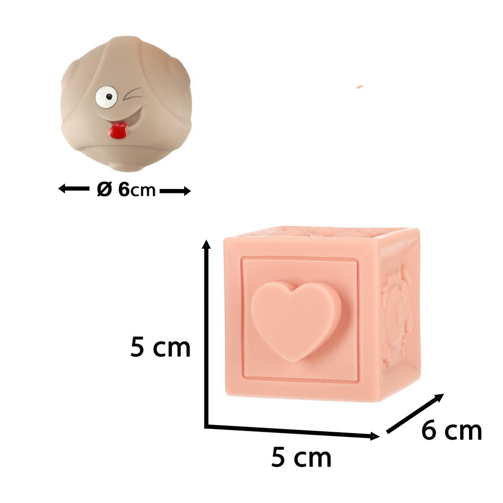 Smyslové měkké výukové bloky 15 prvků KX4393
