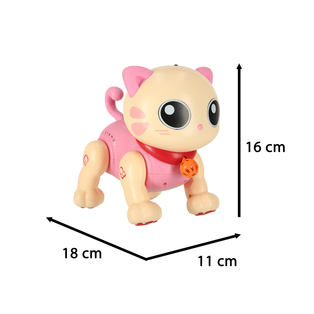 Interaktivní kočka na dálkové ovládání RC robot skáče zpívá KX4397