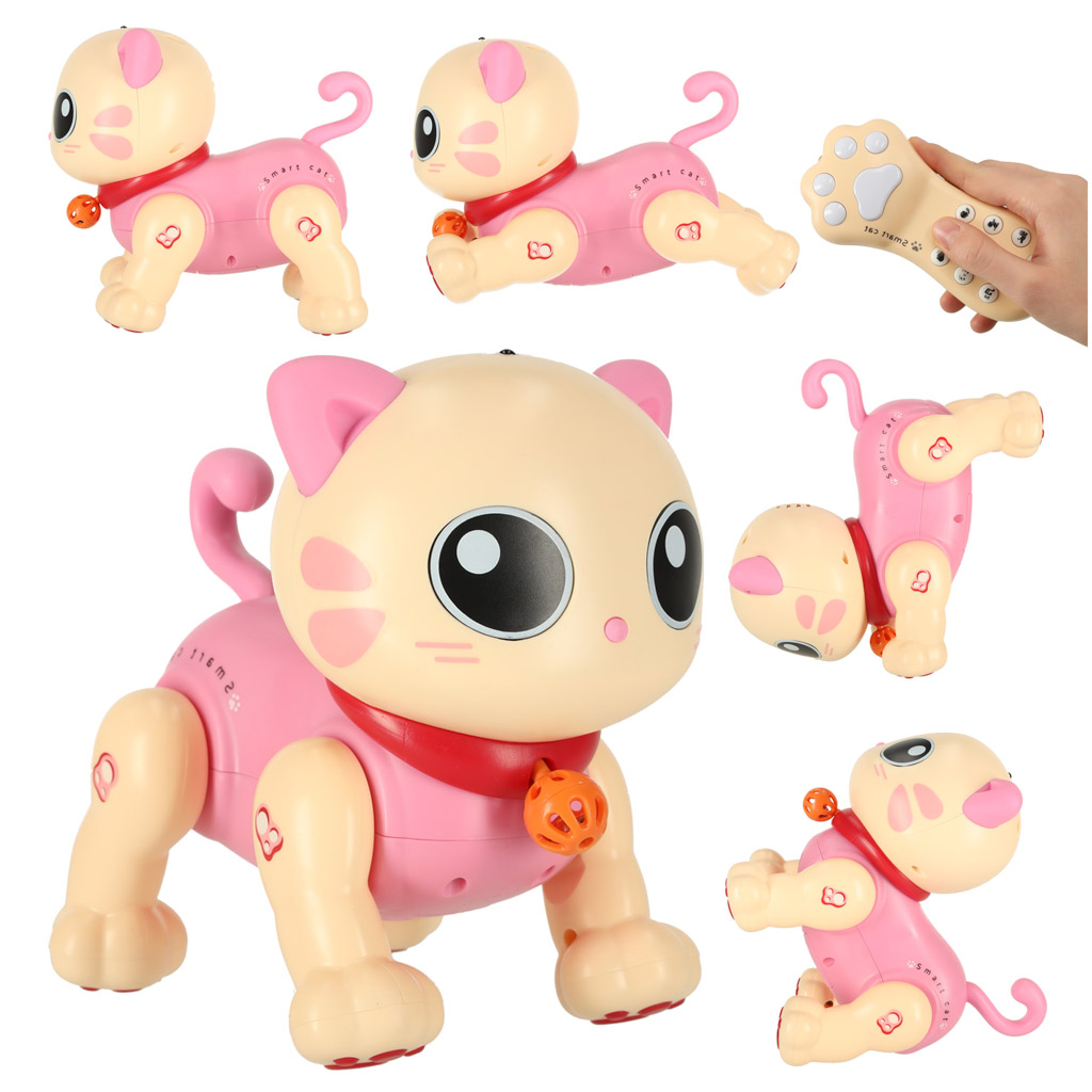 Interaktivní kočka na dálkové ovládání RC robot skáče zpívá KX4397