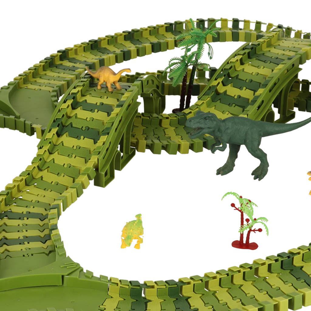 Závodní dráha dinosauři auta 240 prvků KX4399