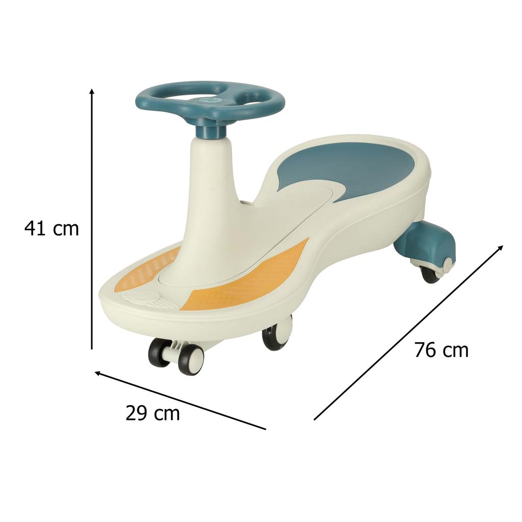 Gravitační horská dráha svítící LED kola s hrající hudbou 76cm modrá a bílá max. 120kg KX4220_1