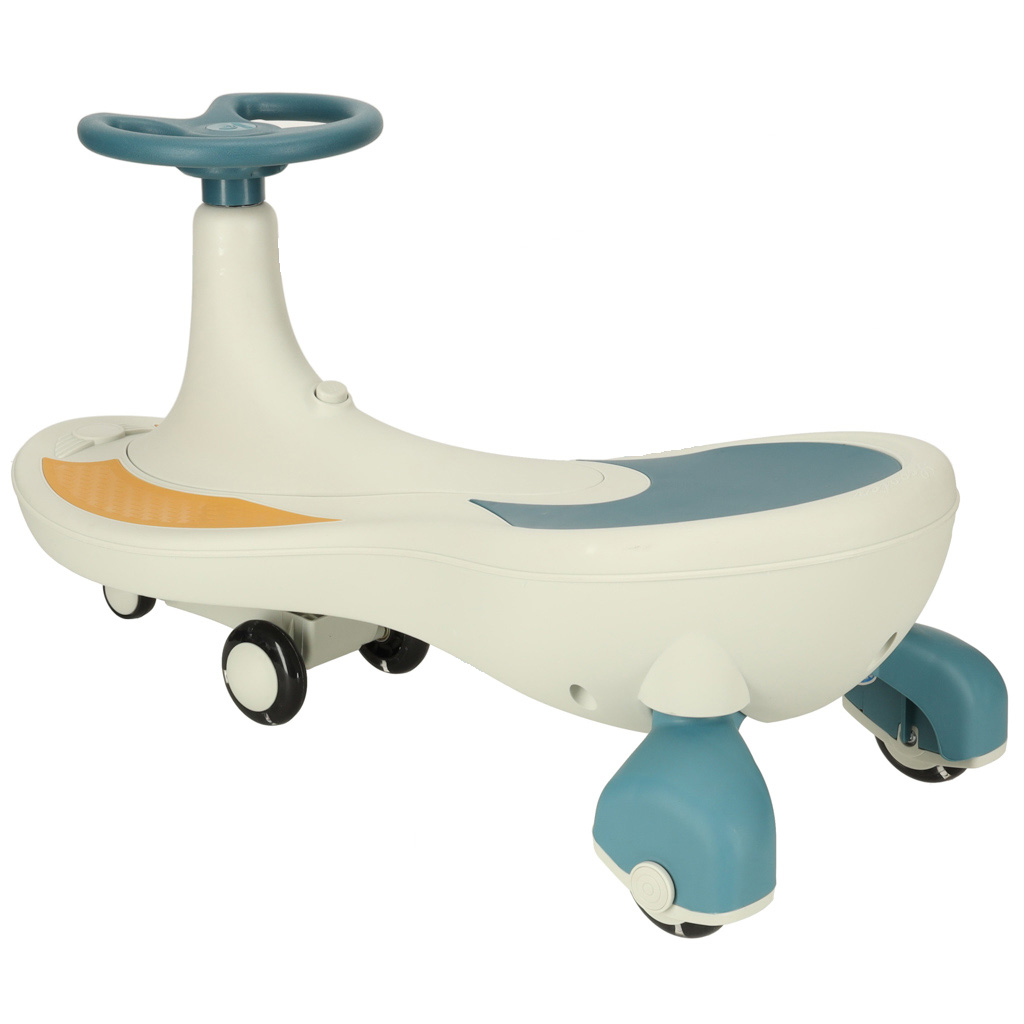 Gravitační horská dráha svítící LED kola s hrající hudbou 76cm modrá a bílá max. 120kg KX4220_1