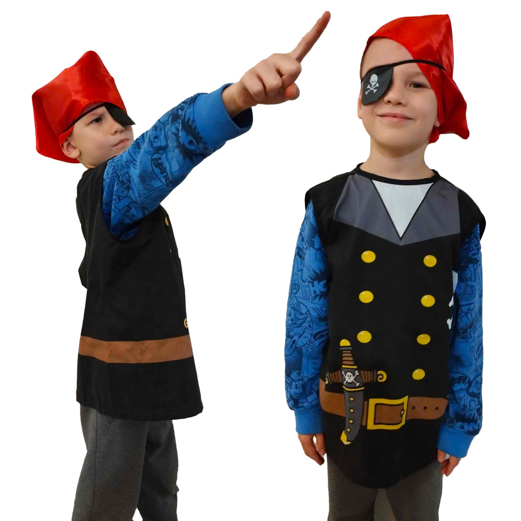 Karnevalový kostým piráta námořníka 3-8 let KX4300