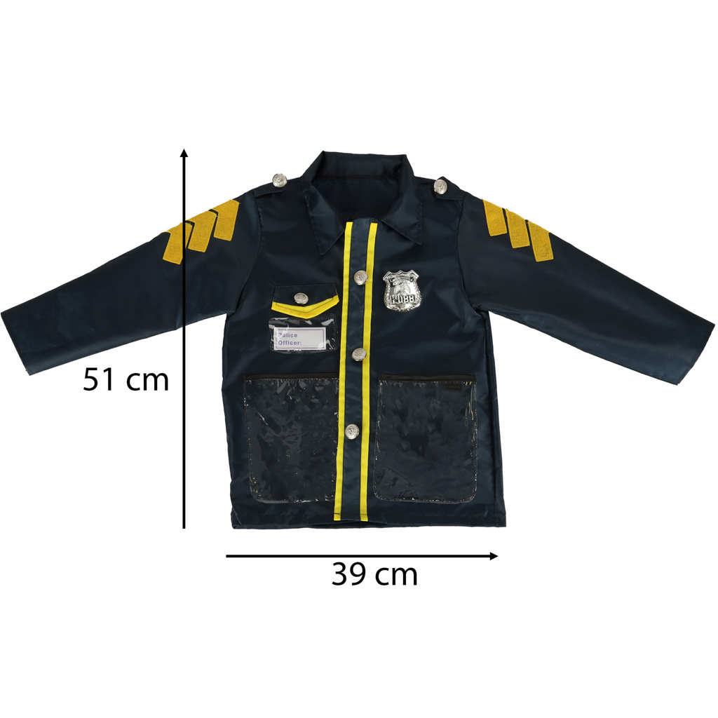 Karnevalový kostým policista s pouty 3-8 let KX4296