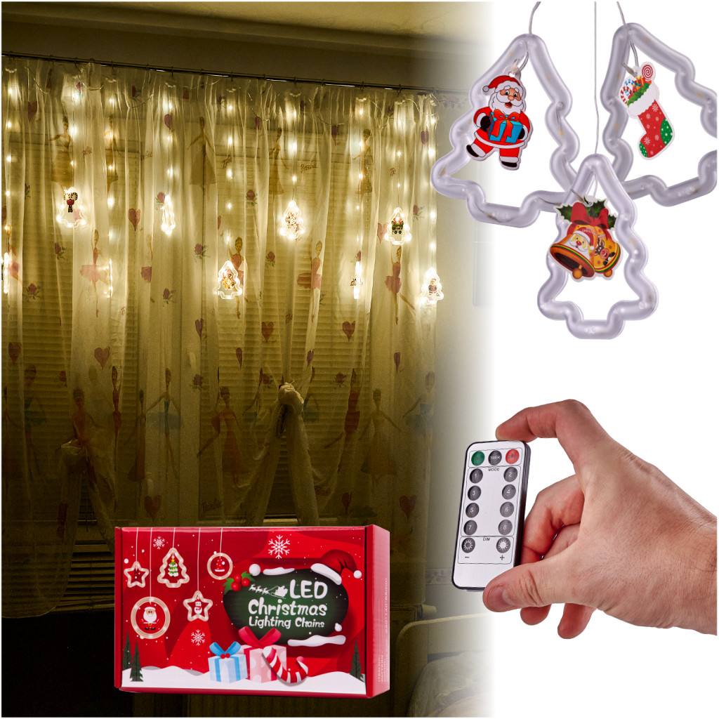 LED světla pro vánoční stromek 3m 10 žárovek USB KX5249_2