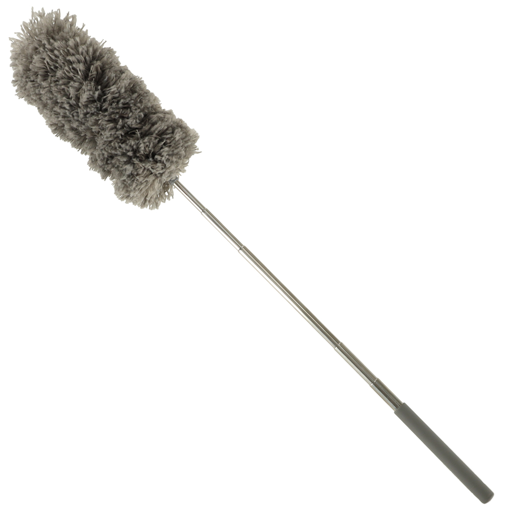 Teleskopický smeták s prachovým kartáčem šedý KX4319