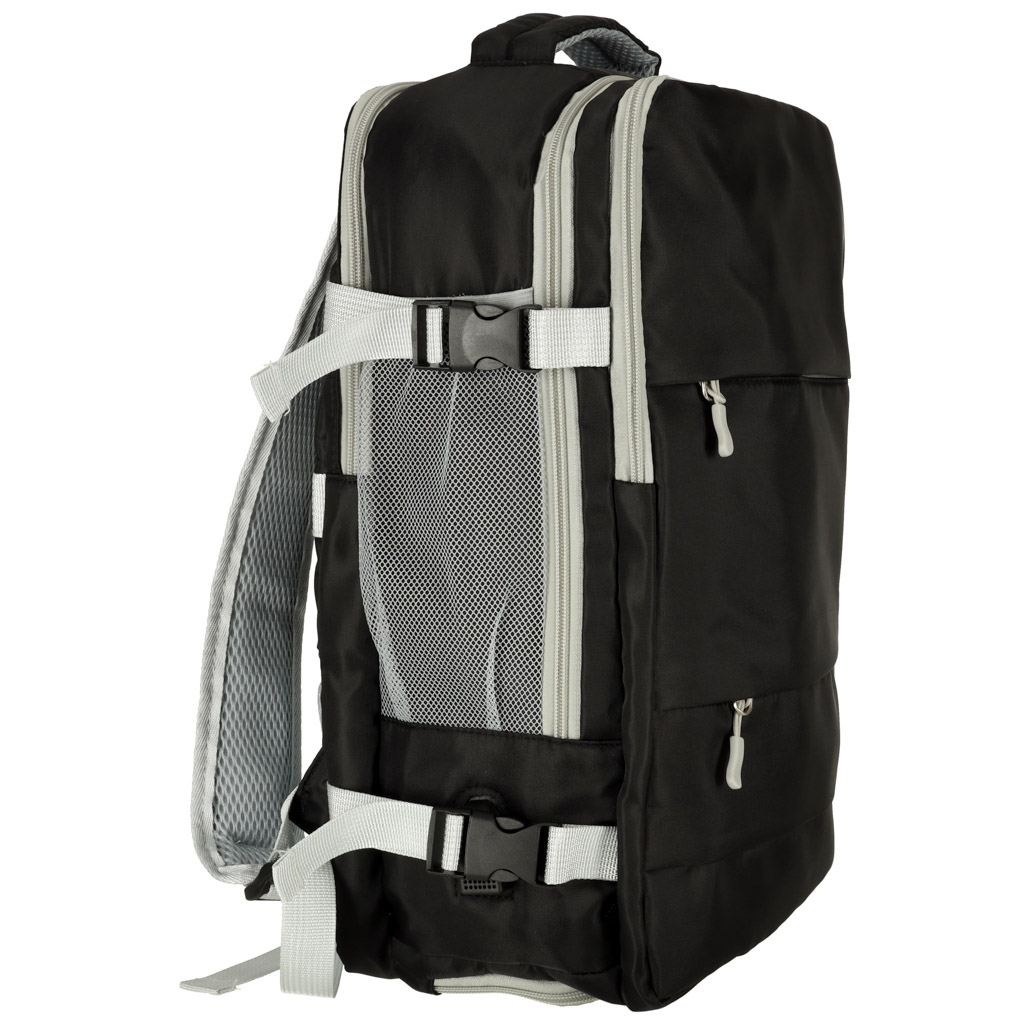 Black travel backpack. Wholesale, import from China. Wholesaler Ikonka.