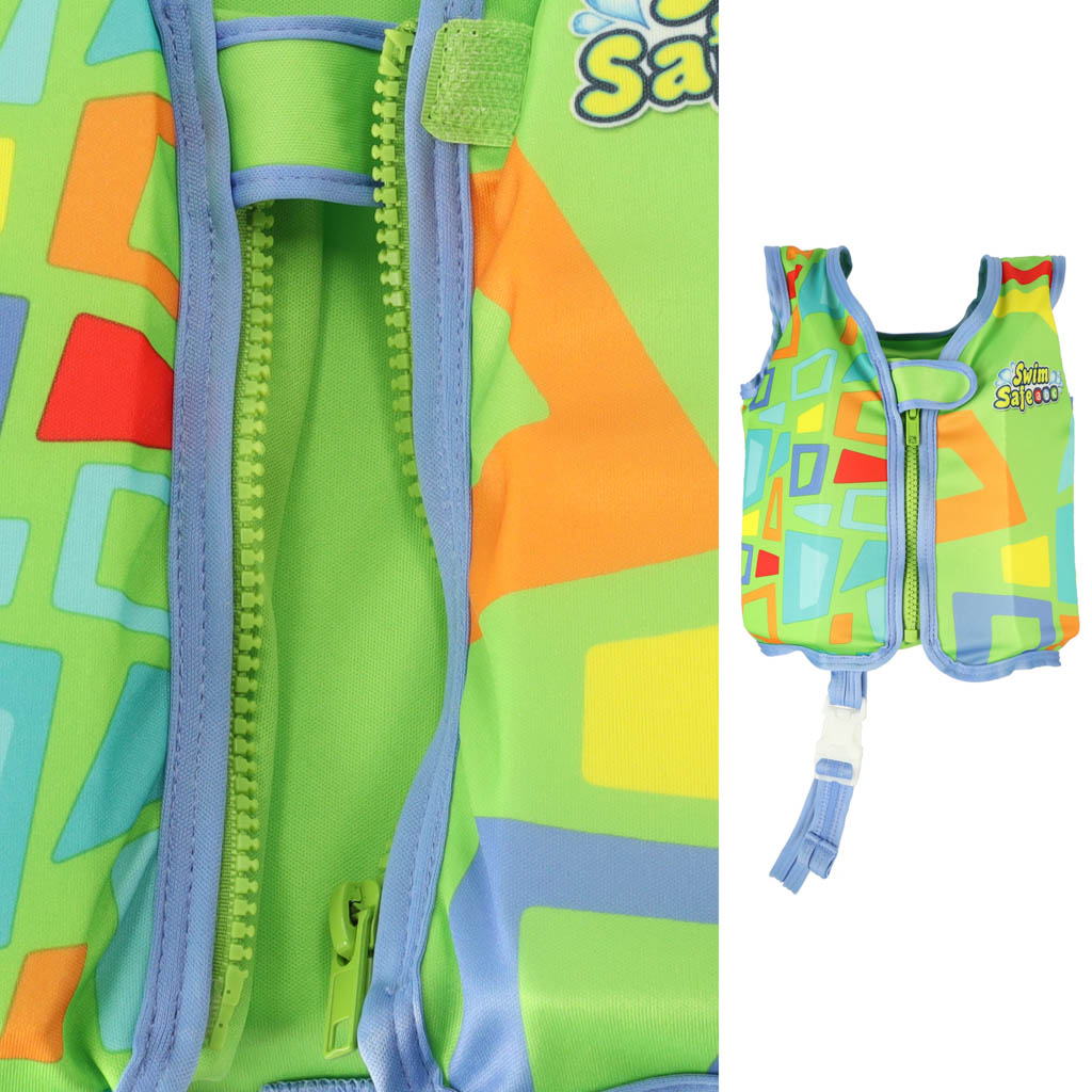 AQUASTAR Dětská plavecká vesta zelená KX4013_1