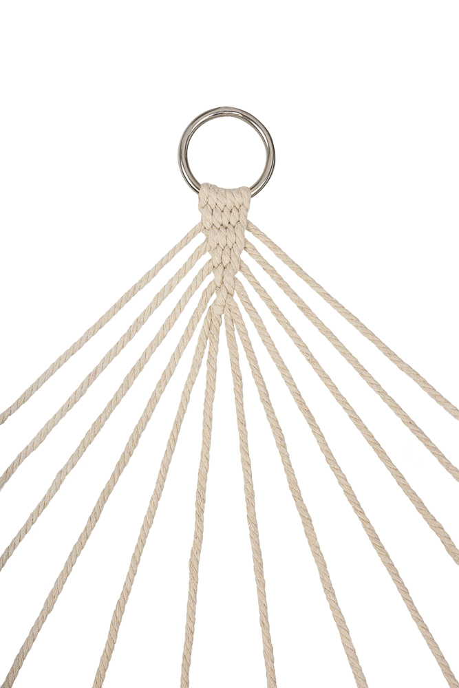 Zahradní houpací síť boho mesh střapec 200cm ecru KX3957