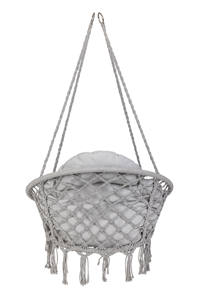 Čapí hnízdo s polštářem 60*80*120 šedá KX3951_1