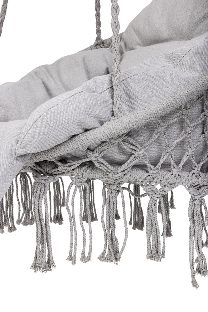 Čapí hnízdo s polštářem 60*80*120 šedá KX3951_1