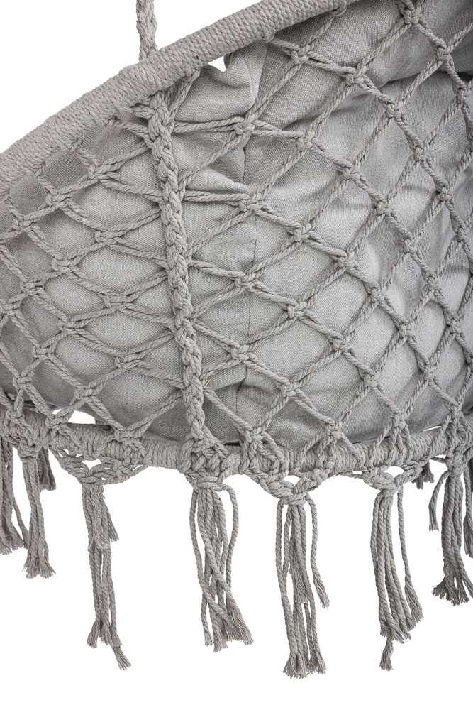 Čapí hnízdo s polštářem 60*80*120 šedá KX3951_1