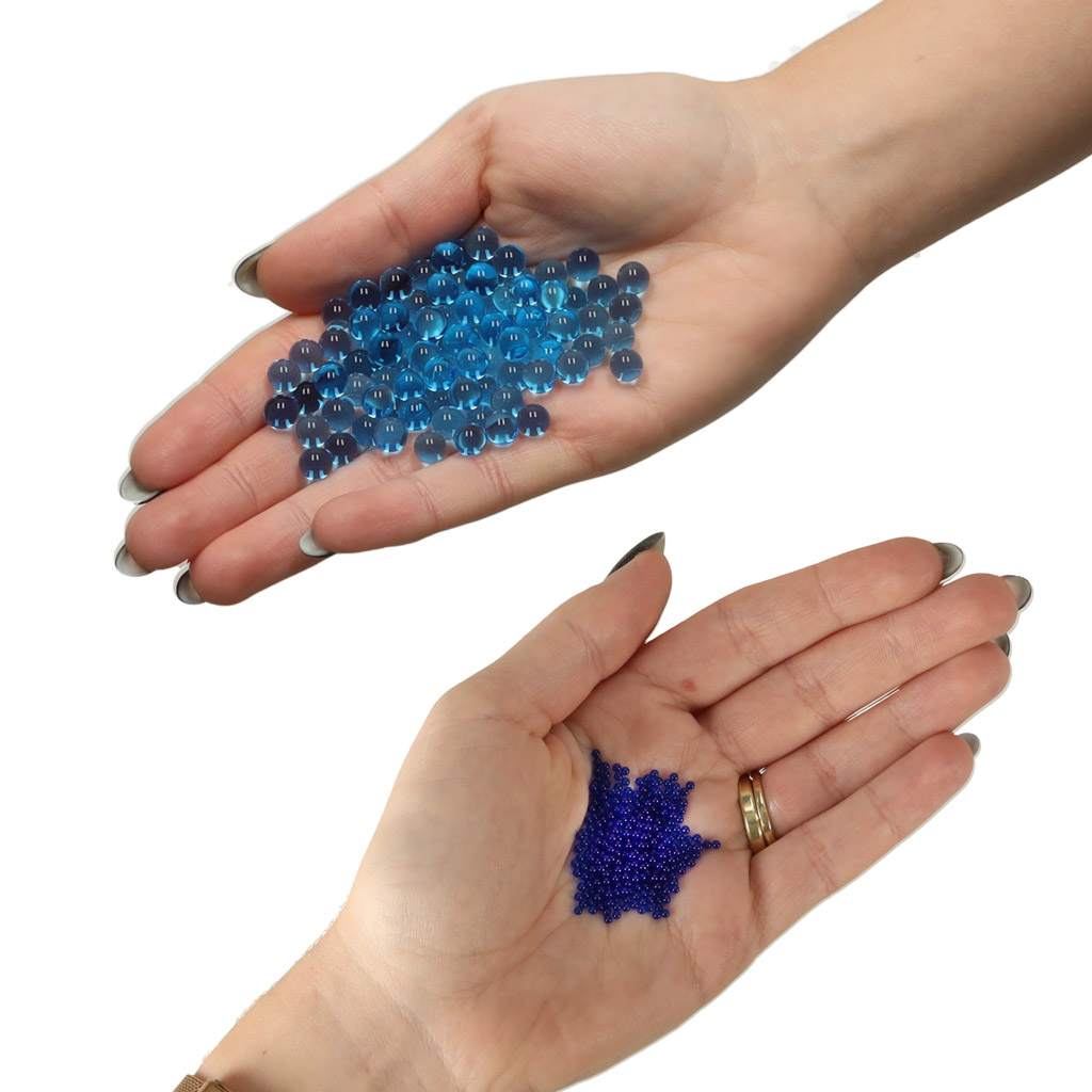 Hydrogelové vodní gelové kuličky pro květinovou pistoli modré 250g 50 000ks. 7-8mm KX4086_1