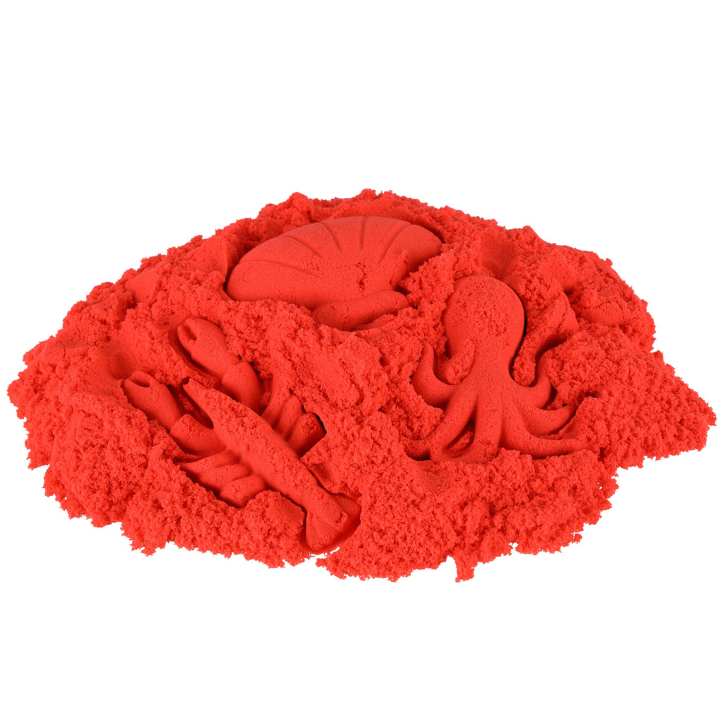 Kinetický písek 1 kg v sáčku červený KX9568_8