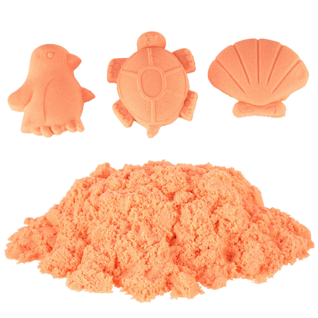 Kinetický písek 1 kg v sáčku oranžový KX9568_7
