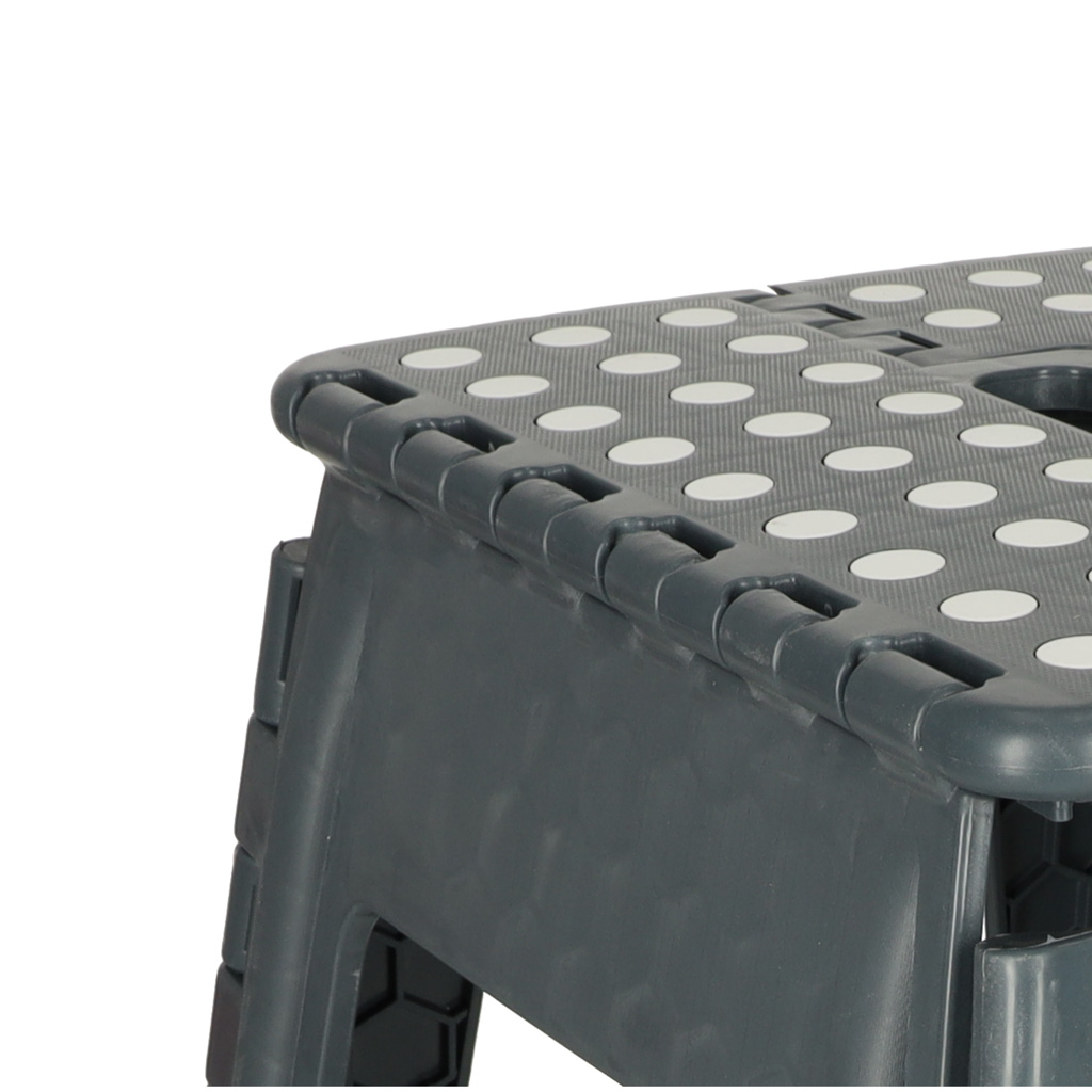 Protiskluzová skládací stolička 39 cm tmavě šedá KX4404_2