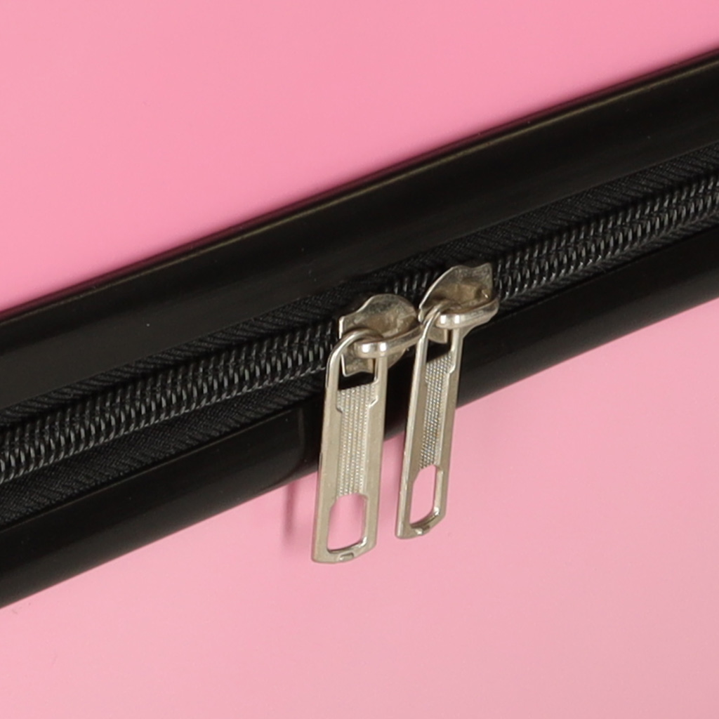 Dětský cestovní kufr na kolečkách kočka růžová KX3963_3