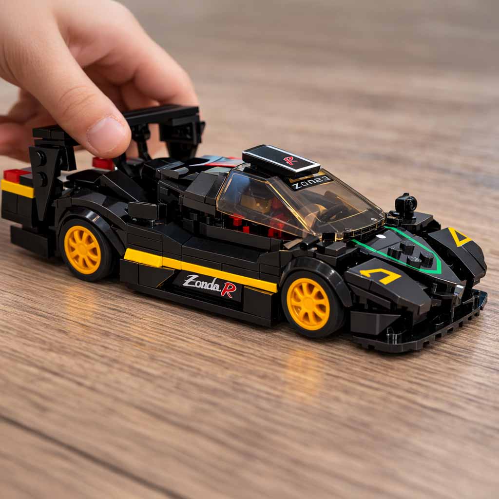 Rastar Pagani 1:16 Maquette Voiture Pagani Zonda Cinque Rastar 1:16 - 1024 Pièces à Construire Pour Adultes Et Adolescents