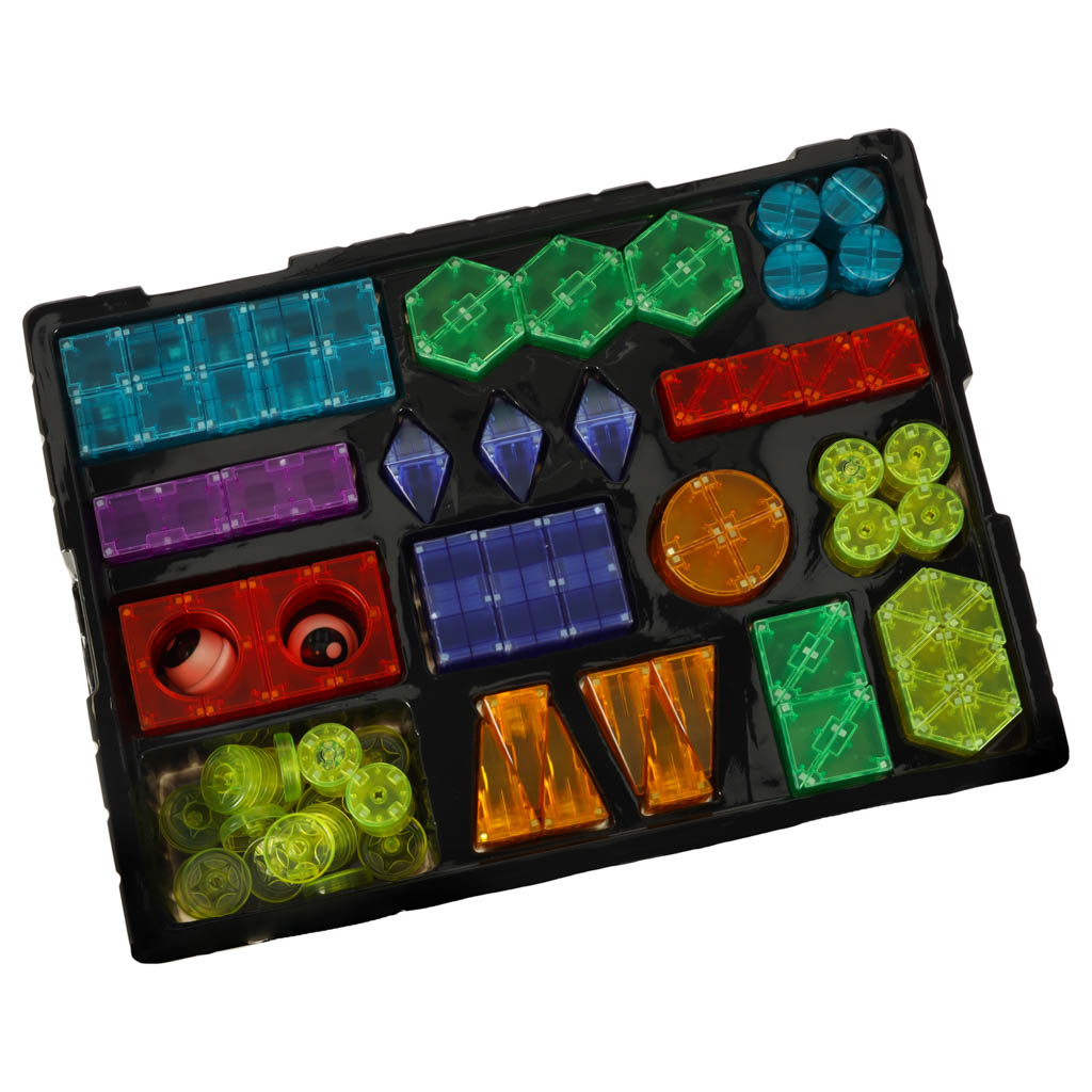 3D stavební magnetické cihly LED svítící 134 el. KX3628_2