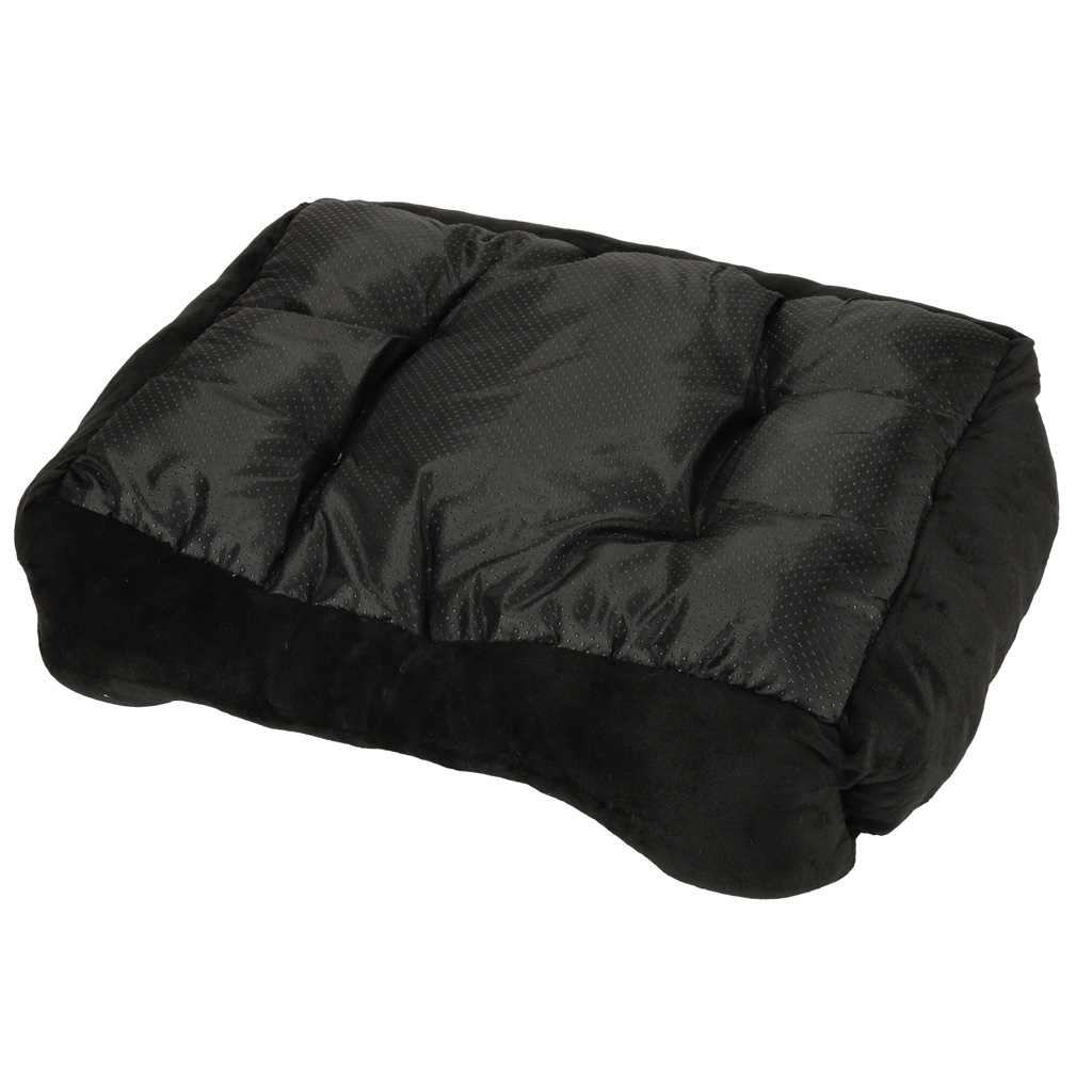 Pelíšek pro psy 60x45x15cm bílý a černý KX3722