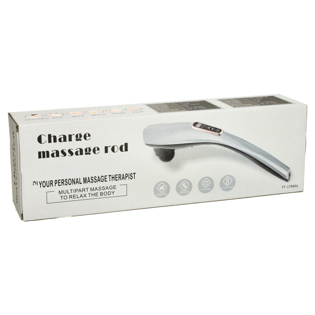 Vibrační masážní přístroj na záda a krk černý KX3715