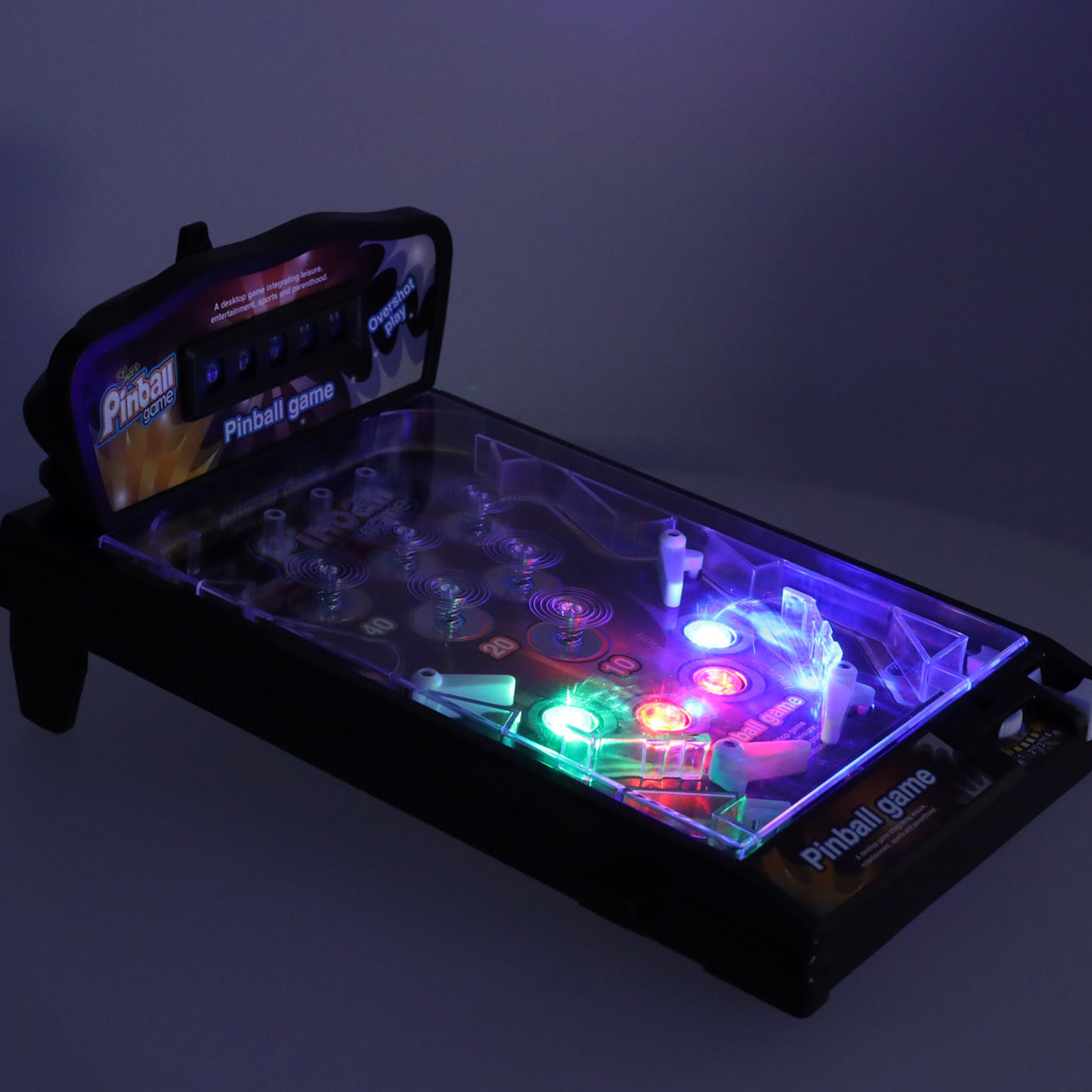 Arkádový herní stůl Pinball flipper se světly a hudbou KX3626