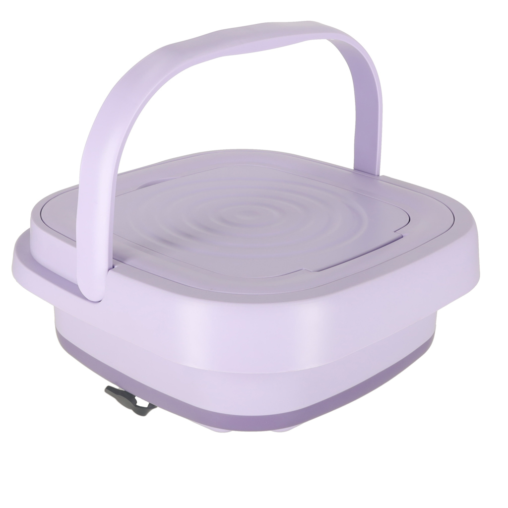 Mini skládací přenosná pračka 12L fialová KX3744_1