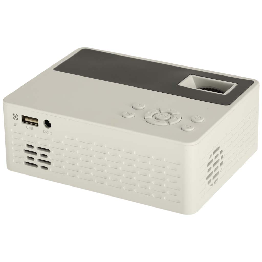 Dětský přenosný projektor LED TFT LCD 16:9 1920x1080 USB 20W bílý KX3915