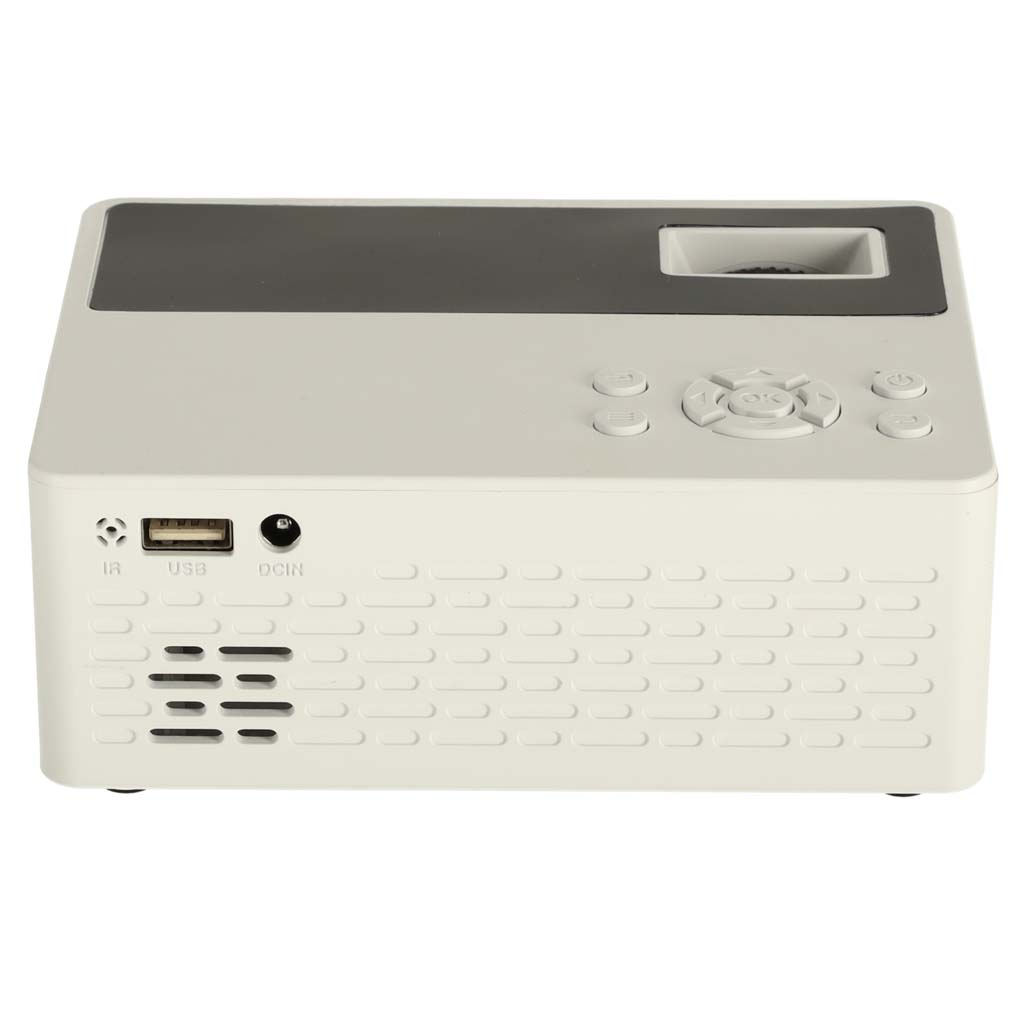 Dětský přenosný projektor LED TFT LCD 16:9 1920x1080 USB 20W bílý KX3915