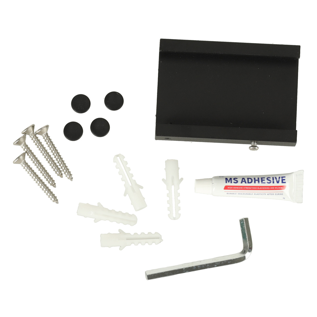 Teleskopický výsuvný nástěnný věšák 114 cm černý KX3850