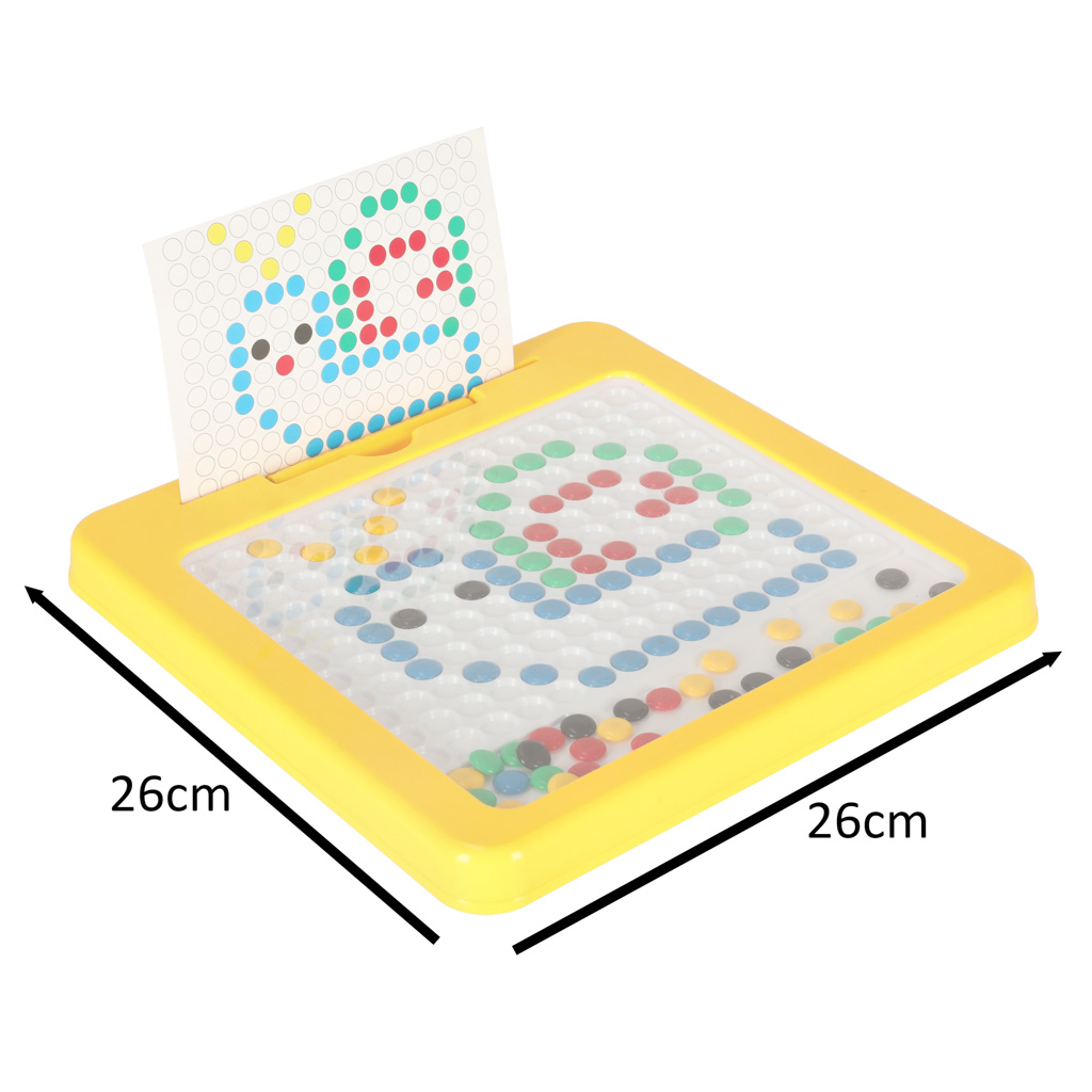Magnetická tabule montessori tečky žlutá KX3858