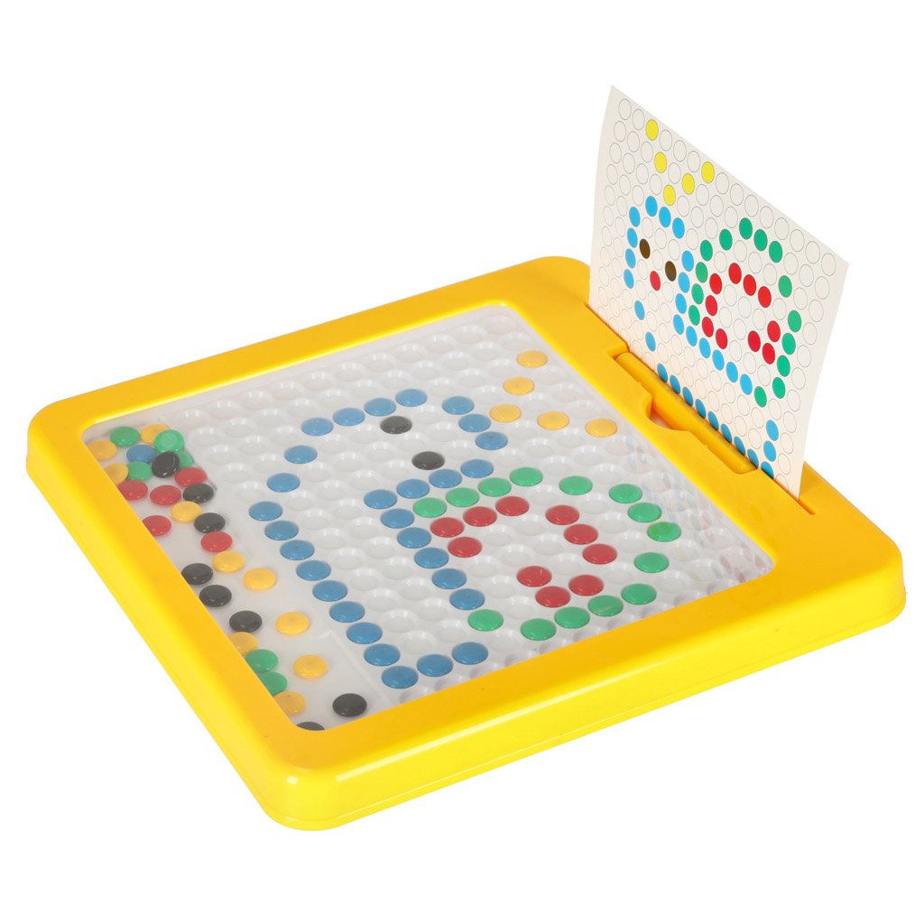 Magnetická tabule montessori tečky žlutá KX3858