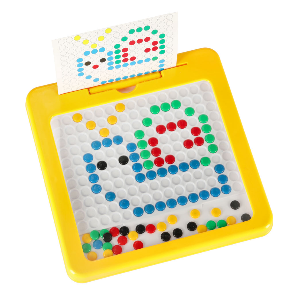 Magnetická tabule montessori tečky žlutá KX3858