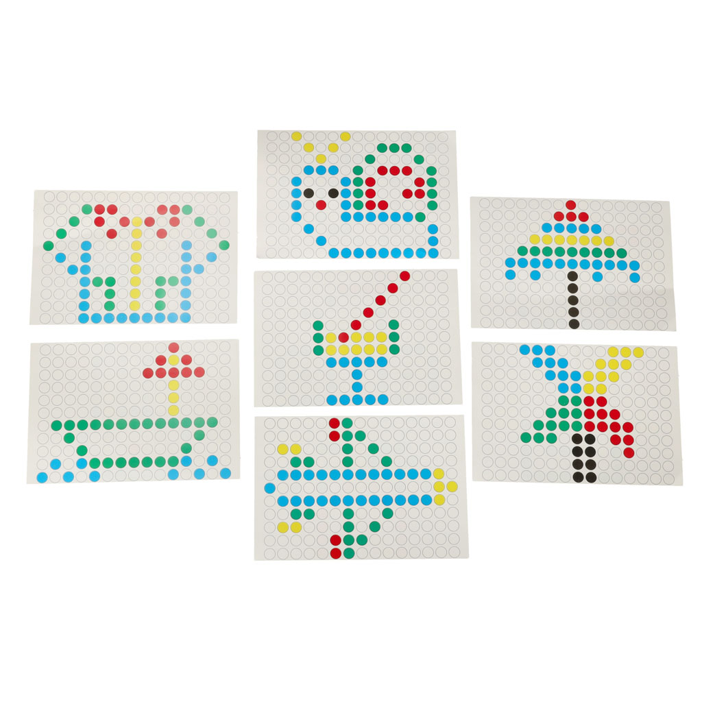 Magnetická tabule montessori tečky žlutá KX3858