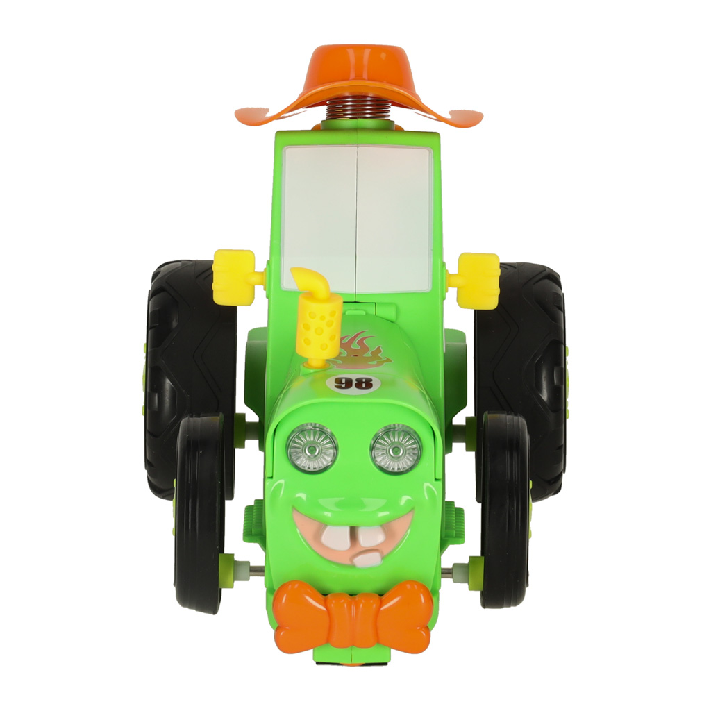Traktor RC traktor skákání taneční zvuk zelený KX4614_1