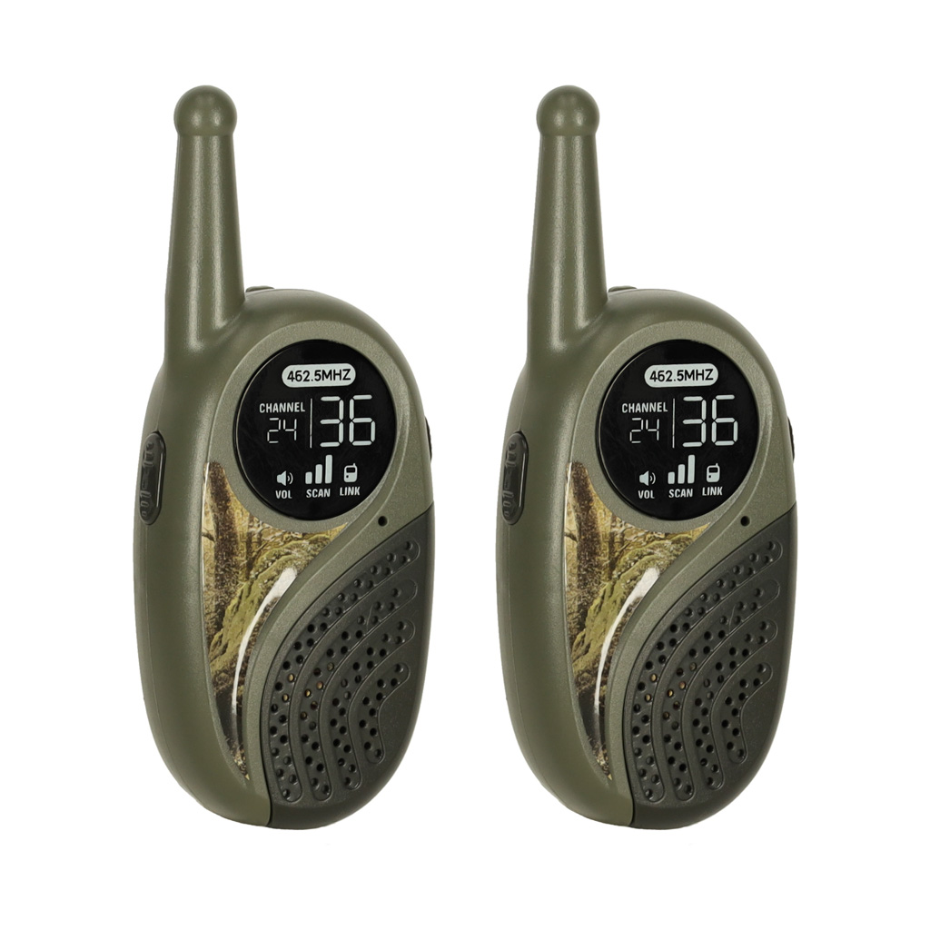 Vysílačka Walkie Talkie s ústřednou pro děti khaki KX3635