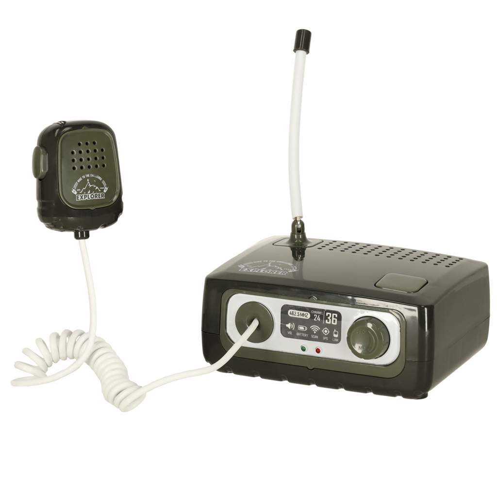 Vysílačka Walkie Talkie s ústřednou pro děti khaki KX3635
