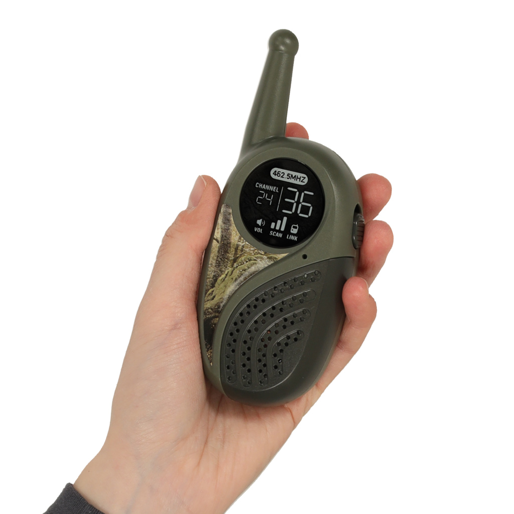 Vysílačka Walkie Talkie s ústřednou pro děti khaki KX3635
