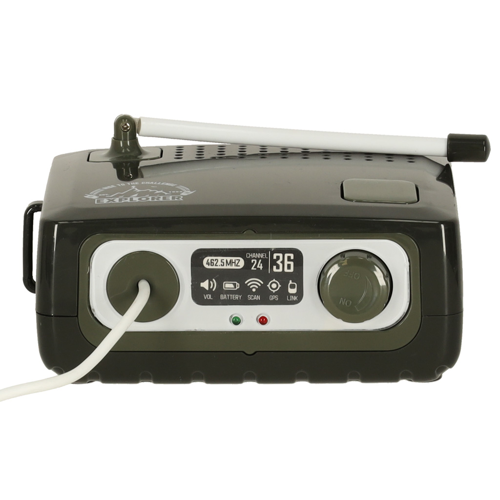 Vysílačka Walkie Talkie s ústřednou pro děti khaki KX3635