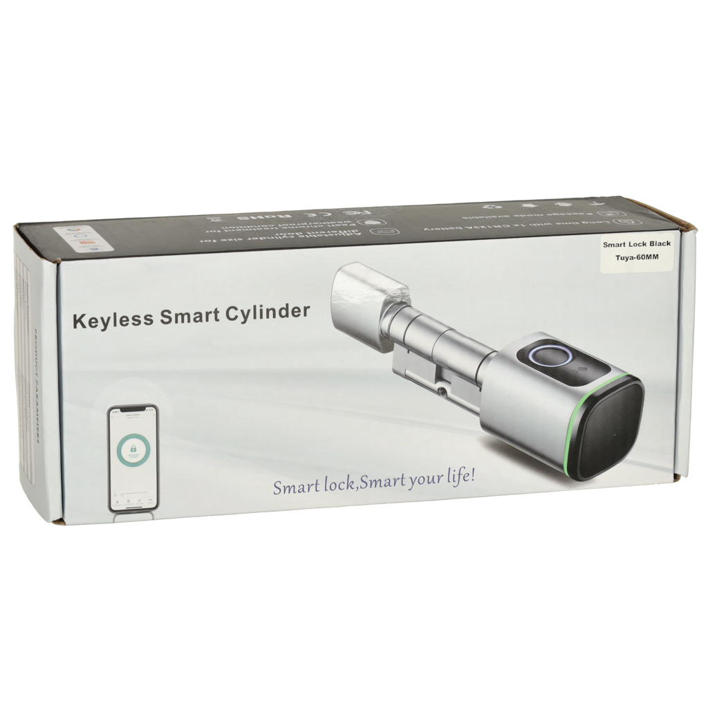 Vložka zámku dveří na otisk prstu černá KX3851