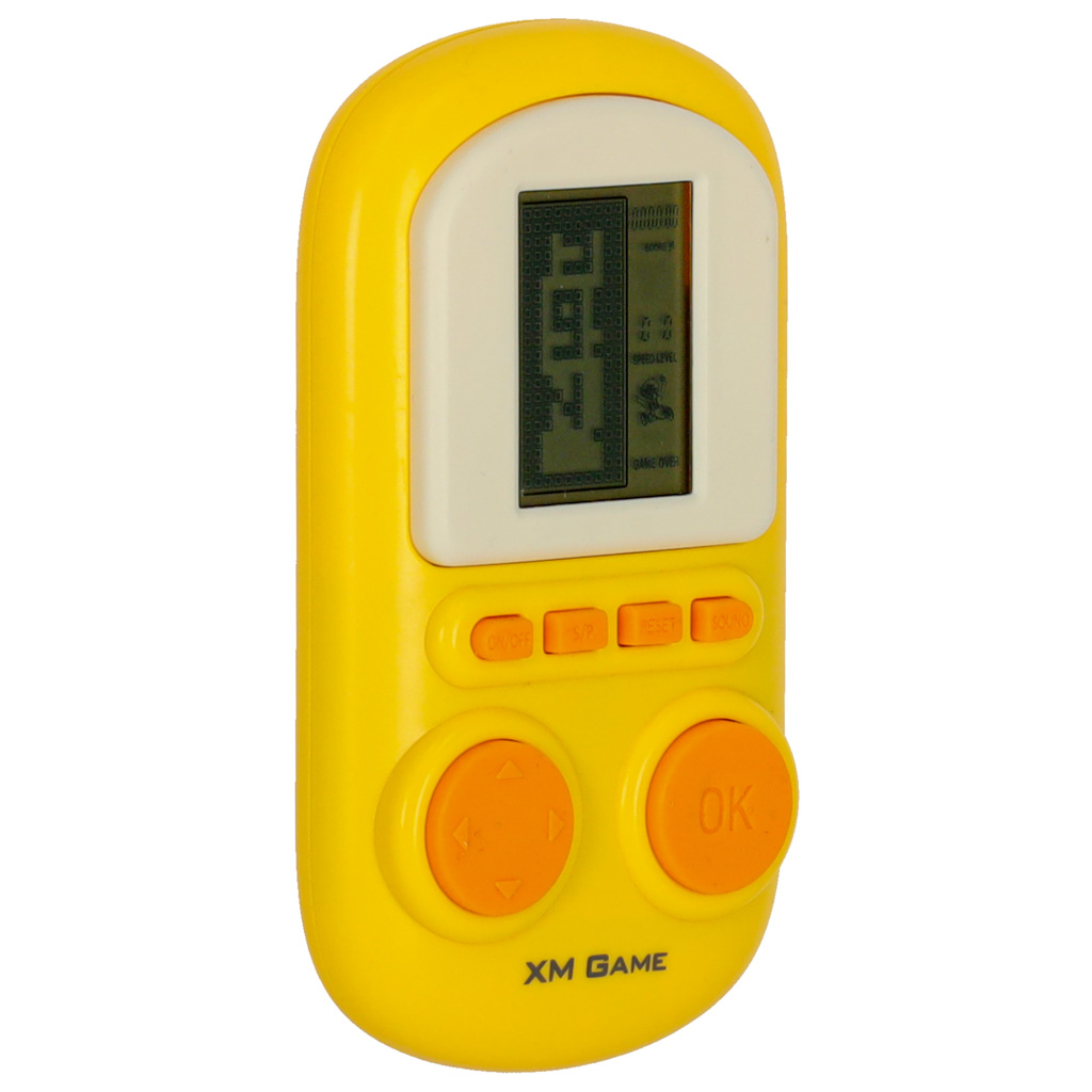 Elektronická arkádová hra přenosná konzole žlutá KX3362_1