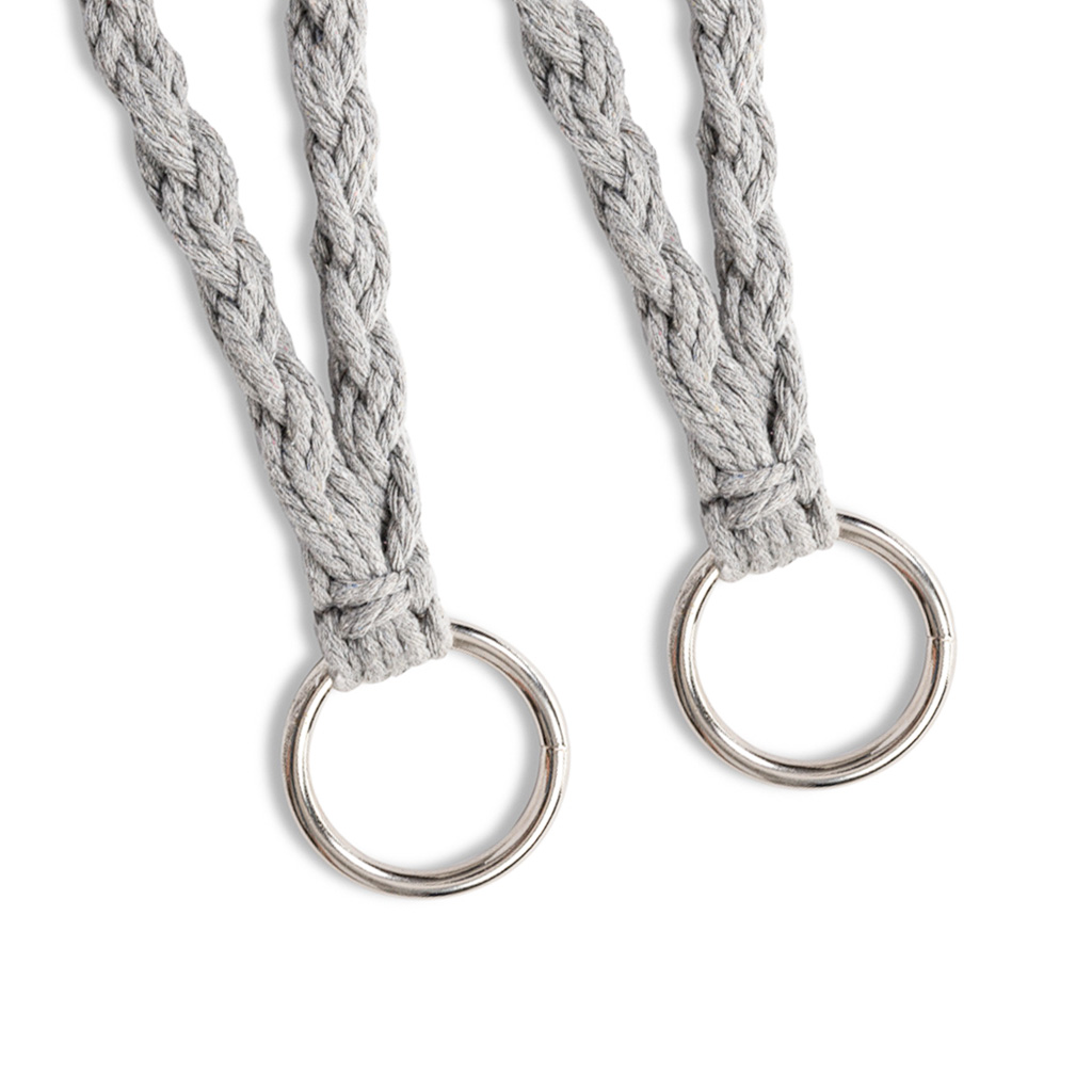 Zahradní houpačka Čapí hnízdo s opěradlem šedá 80 cm 150 kg KX3288